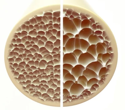 normal bone vs osteoporosis bone